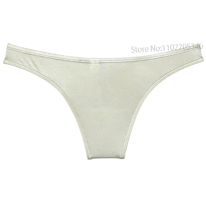 Silky Smooth Bikini Briefs Men's Enhance Pouch Micro Underwear Slip Sexy Beach Briefs Breathable Sissy Panties Pool — image 31