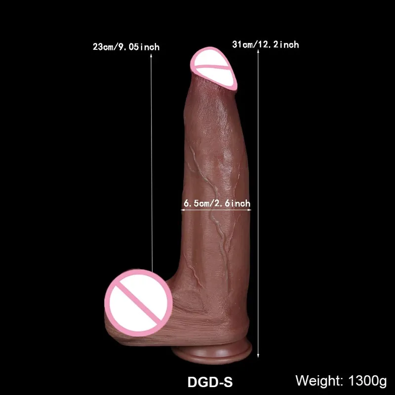 Huge Thick Dildo Realistic Soft Skin Big Penis Suction Cup Anal Dilator Sex Toys for Women Vagina Masturbator G-spot Stimulator
