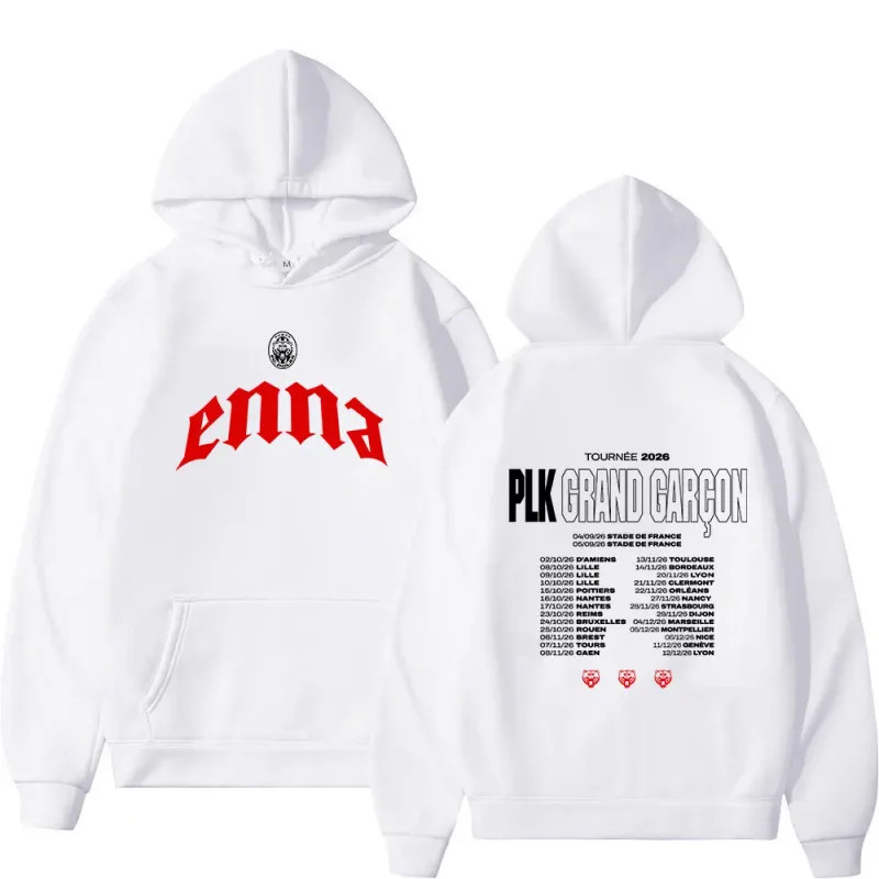 Rapper PLK Grand Garcon 2026 Tour Merch Hoodies Homens Mulheres Roupas Moda Hip Hop Pullovers Mangas Compridas Moletons Streetwear — image 4
