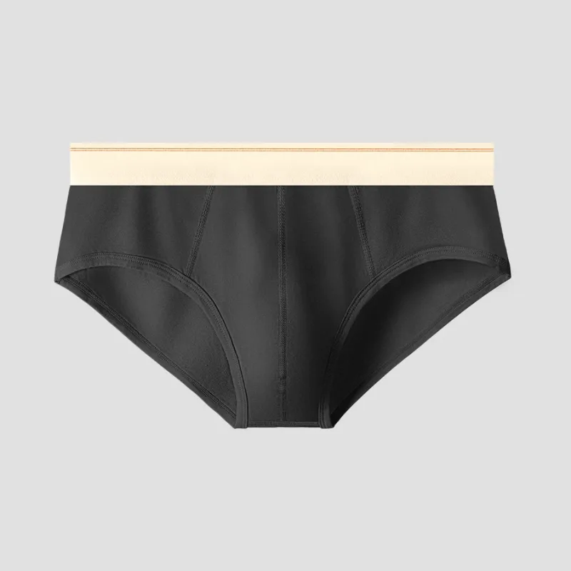 Men's pure cotton breathable and comfortable triangular underpants, mid-waist, skin-friendly and soft, teenagers' underpants — image 5