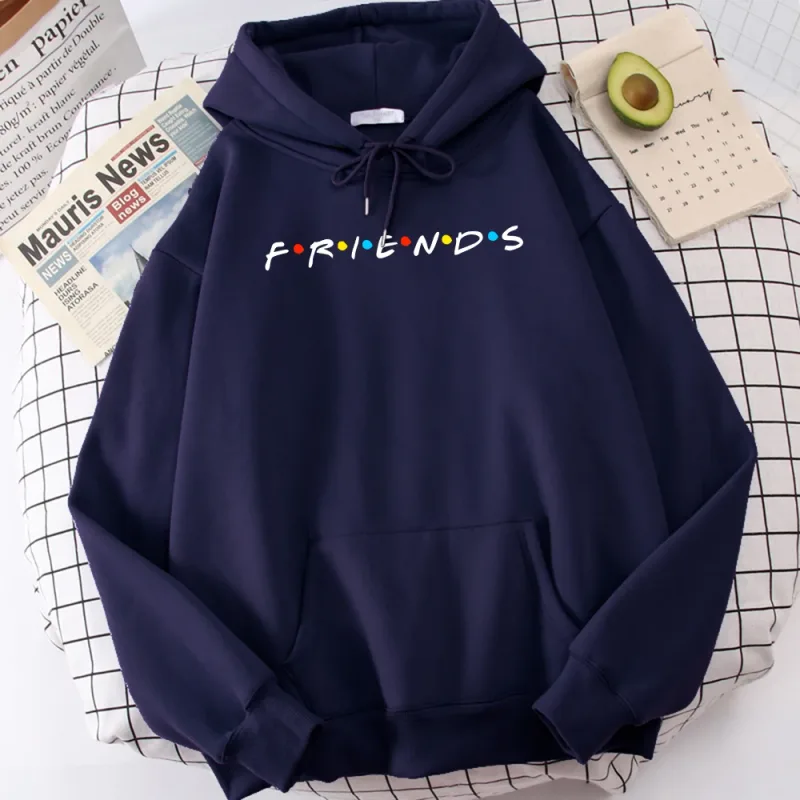 Sitcom Movie Friends Printed Mens Hoody Korean Fleece Sweatshirt Simpleng Crewneck Hooded Street Oversize Autumn na Damit ng Lalaki — image 11