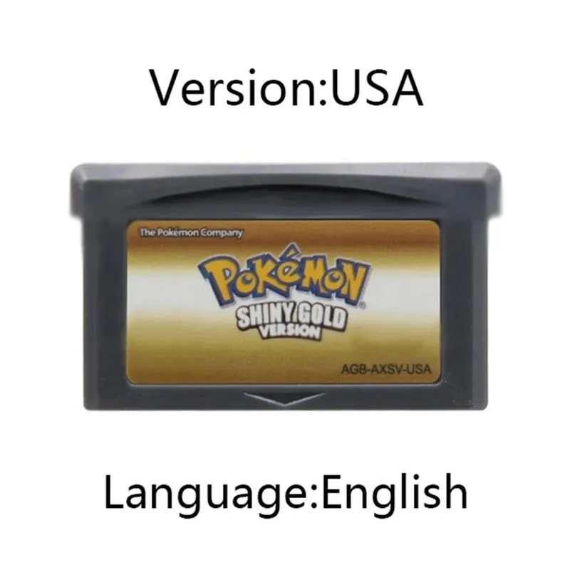 GBA Pokemon Game Cartridge 32-bit Κονσόλα παιχνιδιών βίντεο Κάρτα AshGray Liquid Crystal Light Platinum Moemon Emerald Αγγλική γλώσσα — image 13