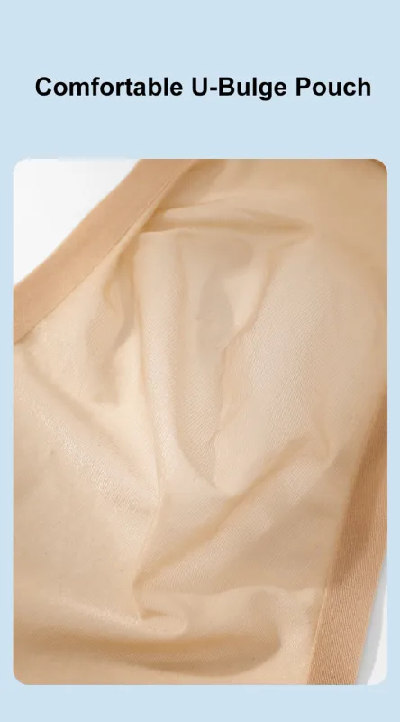 Sem costura de secagem rápida cuecas masculinas cor sólida seda gelo ultra-fino cuecas sexy respirável 3d bolsa calcinha — image 11