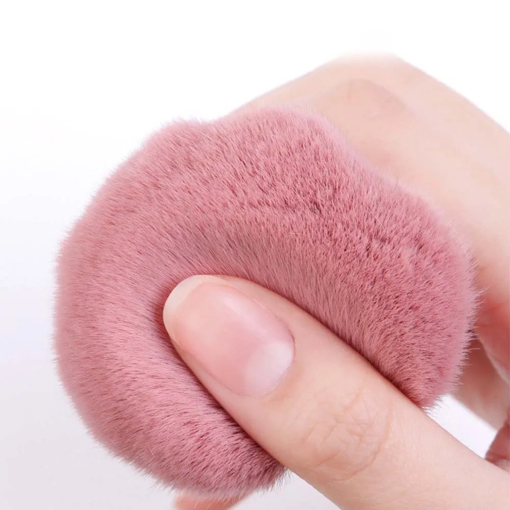 1/2 pièces moelleux poudre libre Blush pinceaux Portable MINI luxe maquillage brosse voyage cosmétique maquillage outils pour femmes filles — image 4