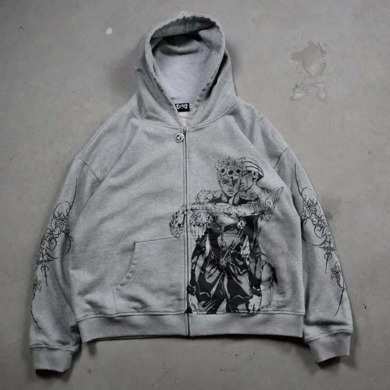 Y2k Jojo Bizarre Adventure Hoodies Women Anime Jackets Hoodie Harajuku Streetwear Pullover Sweatshirt Men Clothing — image 11