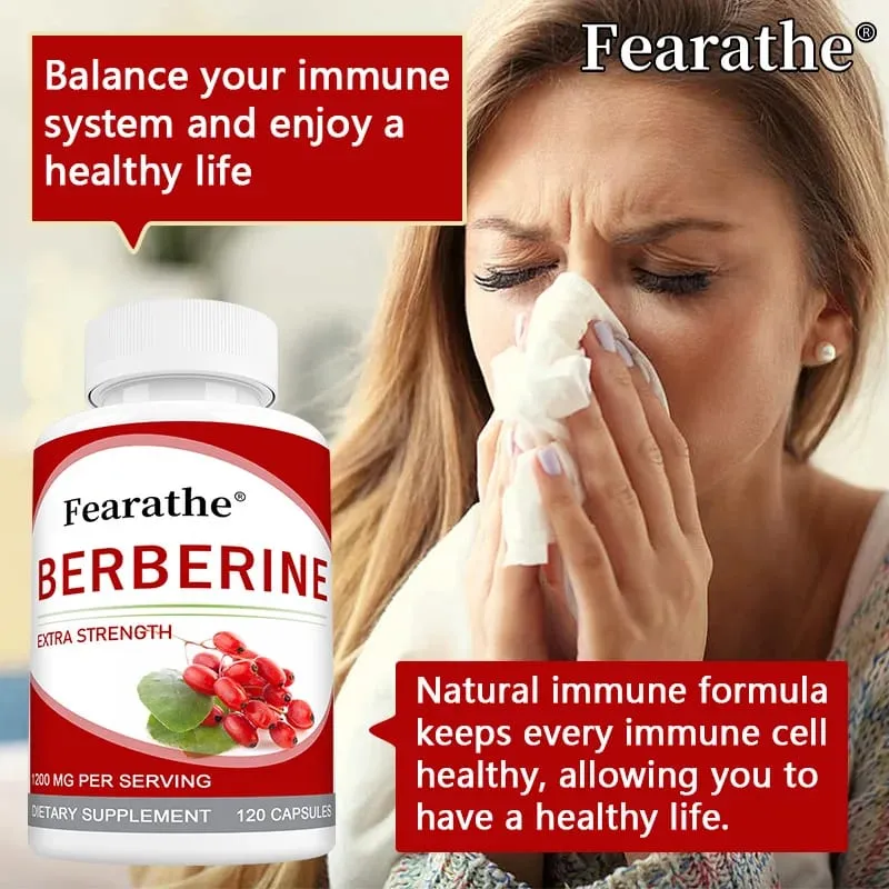 High-potency Berberine Supplement Antioxidant Supports Cardiovascular and Blood Sugar Health Gastrointestinal Health — image 2