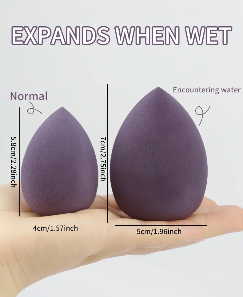 4/8db kozmetikai puff smink szivacs turmixgép Beauty Egg Soft alapozó szivacsok púderpuff női smink kiegészítők szépségápolási eszközök — image 4