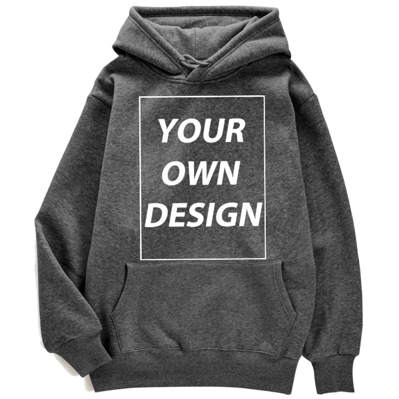 Customized DIY Print Lalaki Babae Autumn Winter Hoodies Casual Classic Pullover Simple Comfy Streetwear Soft Warm Sports Clothing — image 22