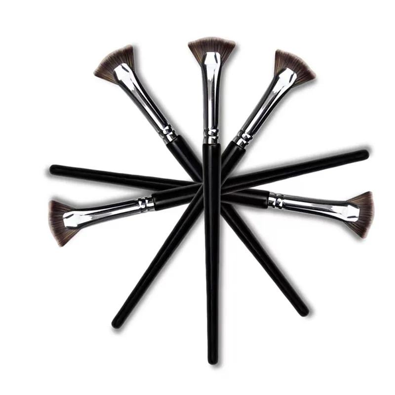 Brosse à cils en forme d'éventail, douce, sans perte, professionnelle, pour maquillage, Mascara, surligneur, poudre, outil de taches, 1 pièce — image 3