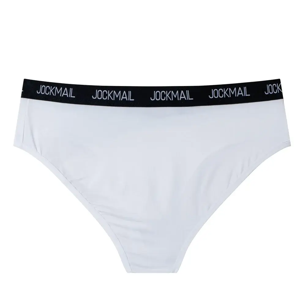 Jockmail Mens Underwear Low Waist Sexy Letter Sports Breathable Summer Ice Silk Briefs Malaking Bag Nylon Solid na Kulay na Panti ng Lalaki — image 34