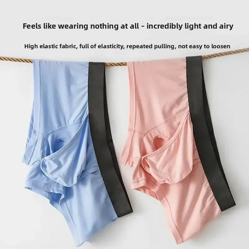 Mens Bamboo Fibers Athletic Quick Dry Breathable Separate Pouch Underwear Fly Front Dual Pouch Trunks Bulge Enhancing Comfortabl — image 9