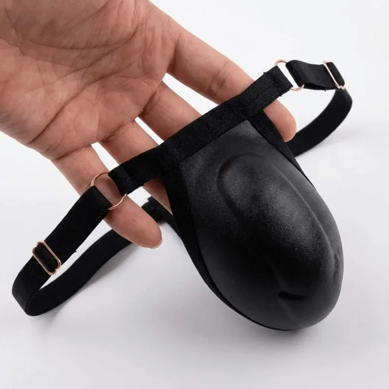 Tongs rembourrés ajustables 3D sur le devant, taille basse sans coutures, taille basse, vêtements de forme pour hommes, accessoires pour culottes pour hommes — image 4