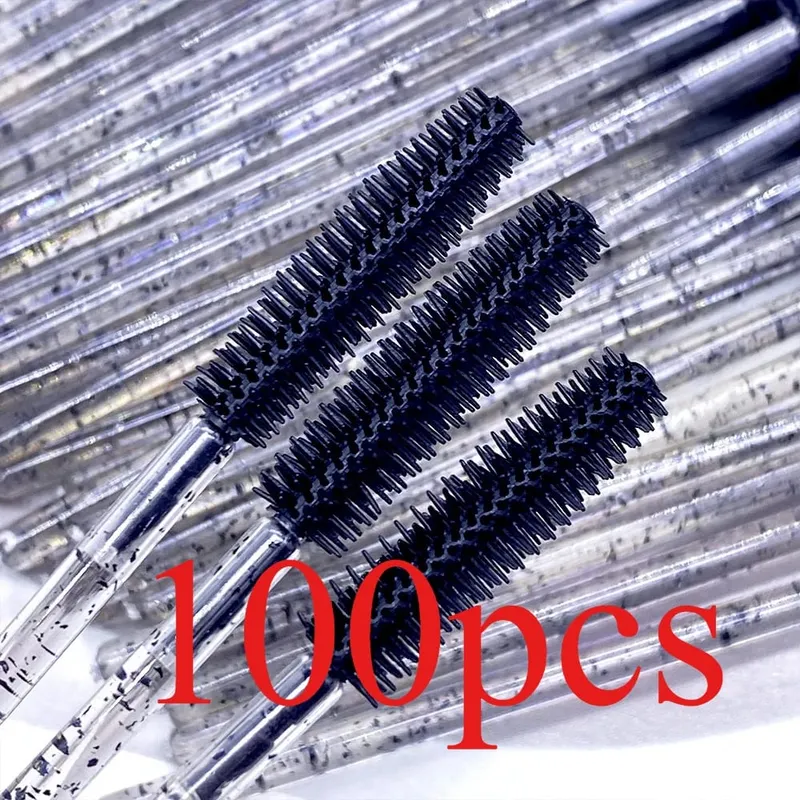 Baguettes de Mascara en cristal de Silicone jetables, brosses à cils en diamant, peigne, brosse de maquillage de beauté, outils pour femmes, 50/100 pièces — image 13