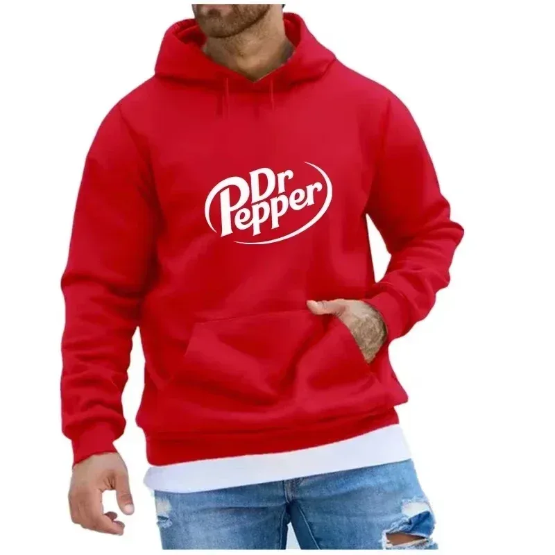 Dr Pepper Hoodie Soda Cola Vintage Beverage Retro Aesthetic Y2K Fashion Black Oversized Casual Sport Sweatshirts — image 4