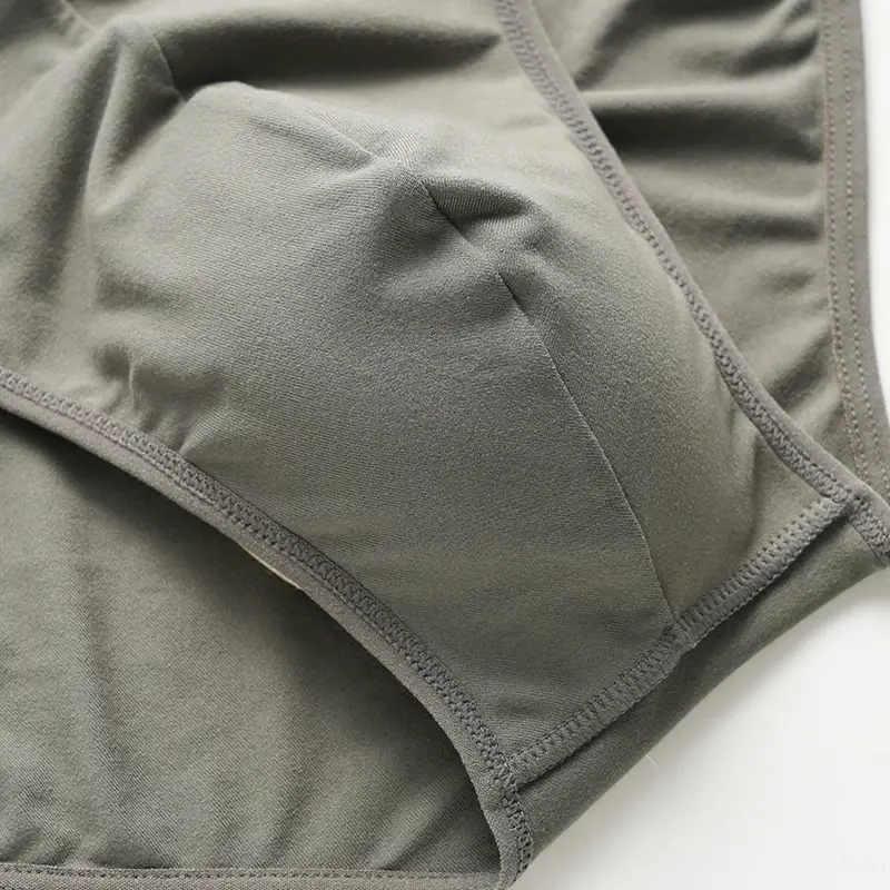 Men's Fashionable Letter-Printed Underwear Mid-Waist High Elasticity Breathable Comfortable Seamless Briefs — image 9