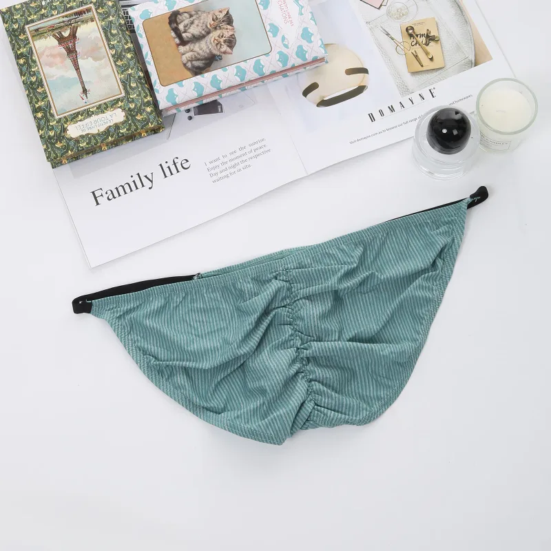 Briefs Sexy Man Underwear Men's Bulge Pouch String Mini Panty Men Low Waist Bikini Lingerie Underpants Slips Hombre — image 9
