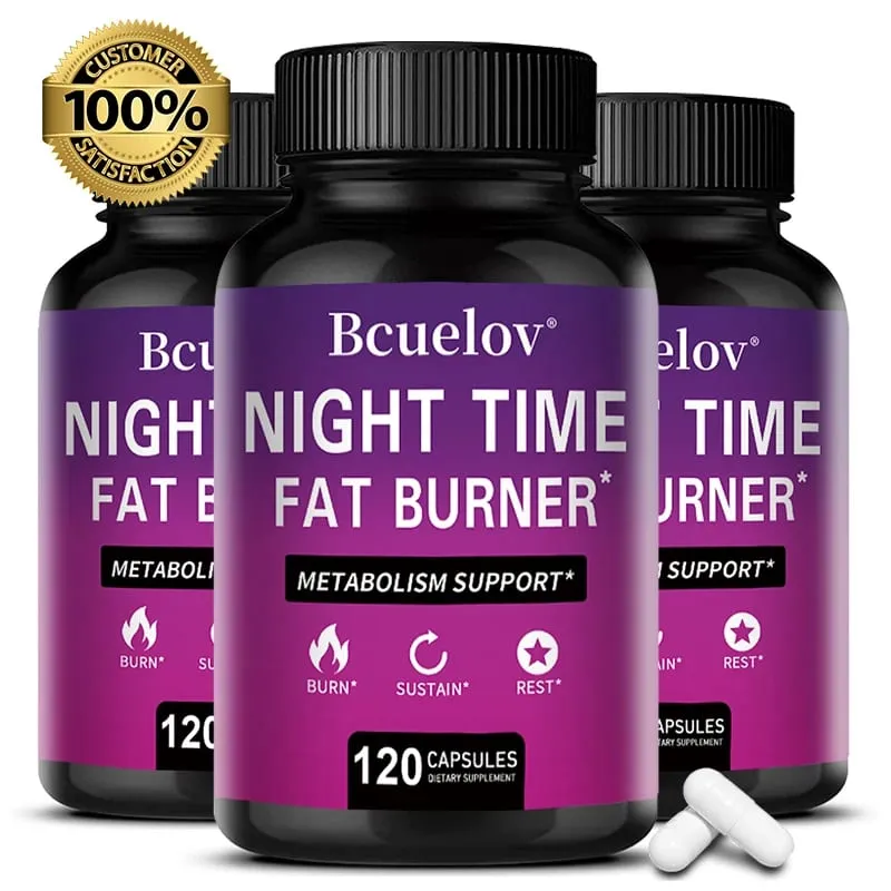 Best Nighttime Fat Burner - Thermogenic Fat Burner Natural Appetite Suppressant and Metabolism Booster Immune Health — image 1