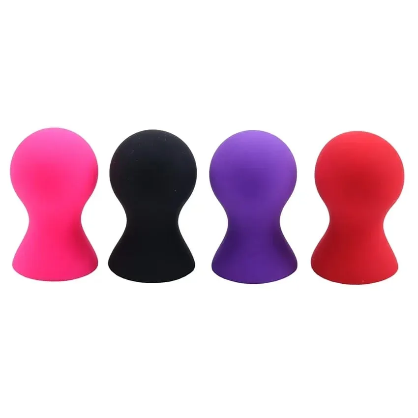 2PCS Silicone Nipple Sucker Pump Suction Cup Breast Massager Clitoris Stimulator Sex Toys For Woman Couples