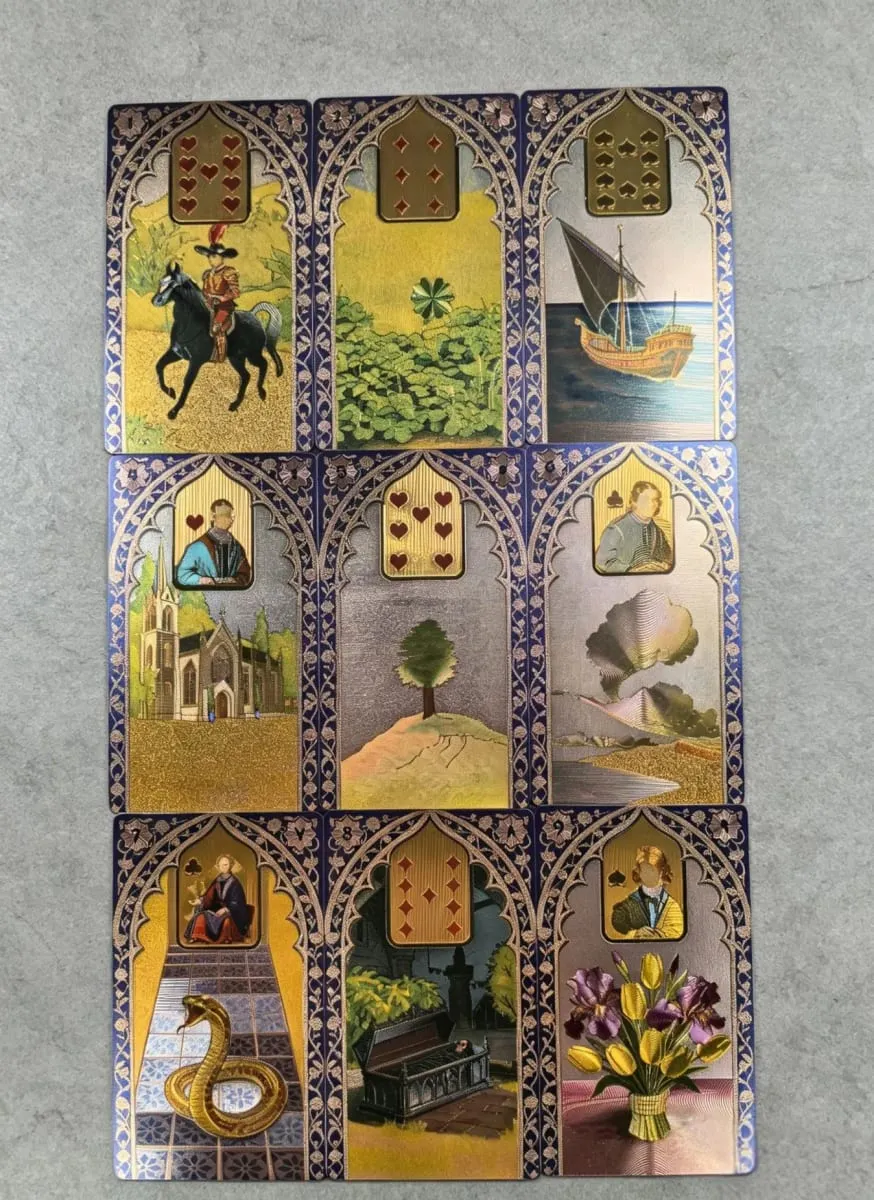 Rana George Lenormand Oracle kártya 40 db Vízálló PET kártya 12*7cm jósláshoz és jósláshoz — image 3