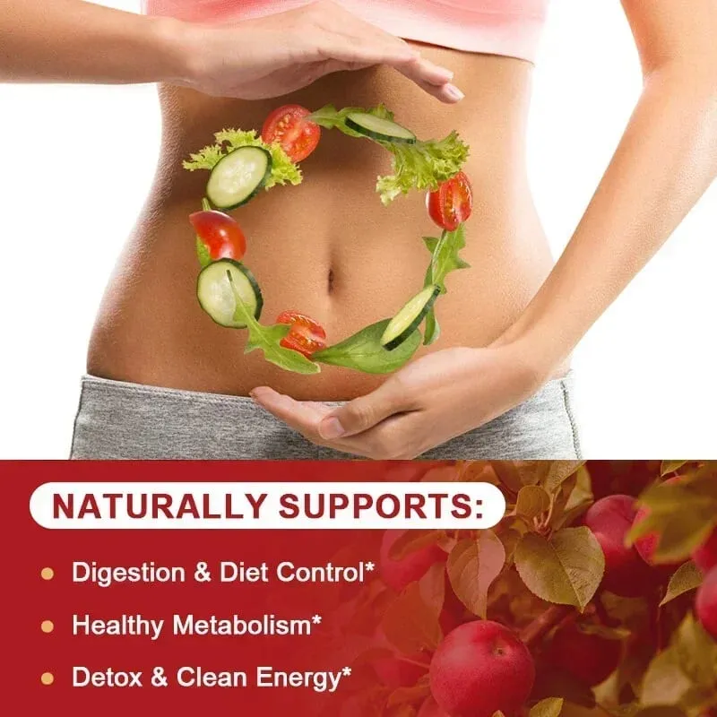 Apple Cider Vinegar 1600 mg with The Mother for Healthy Digestion Weight Loss and Energy