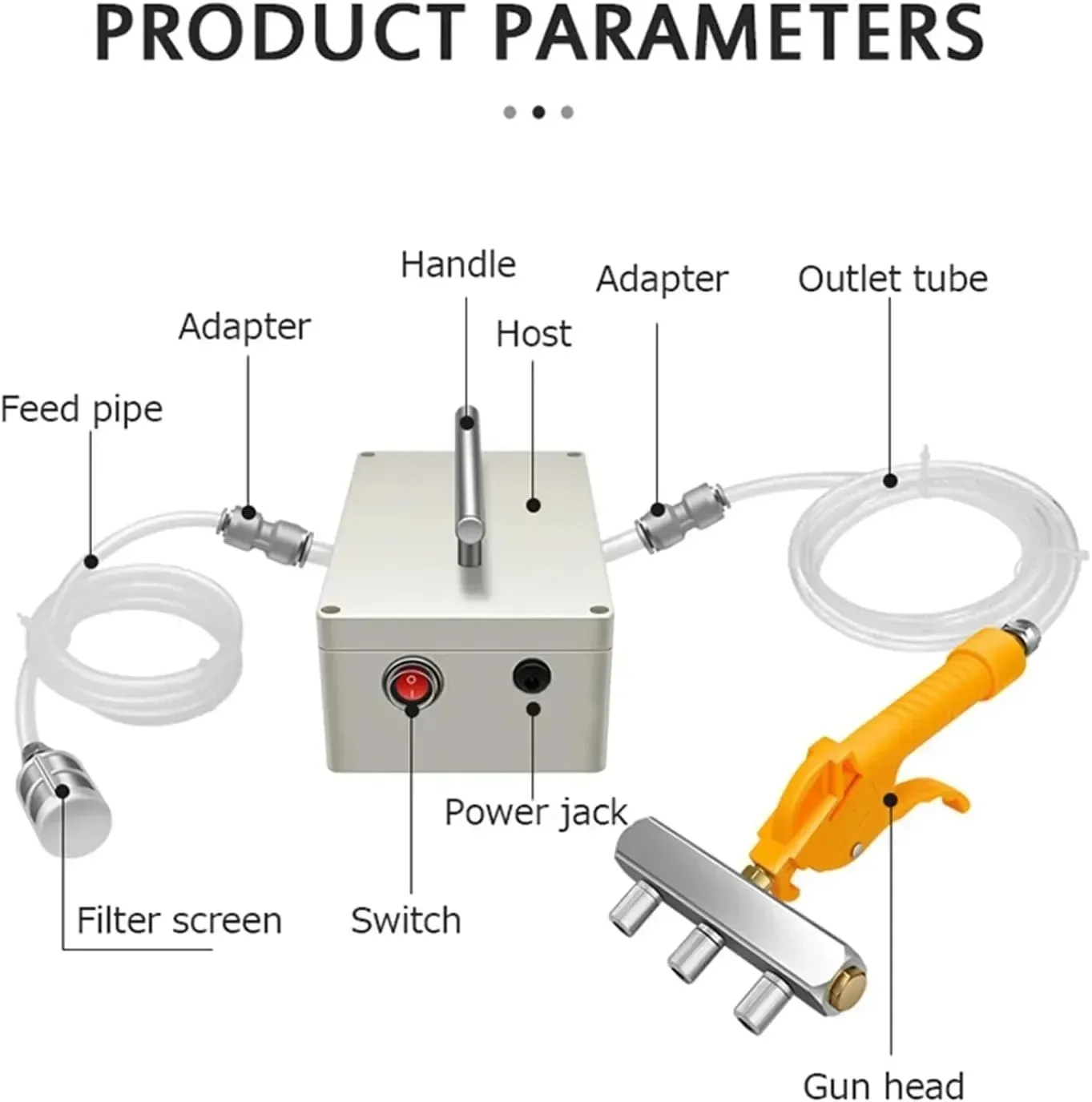 65W Electric Saline Injection Pump Meat Pickling Machine Meat Marinated Syringe Household Meat Processor — image 3