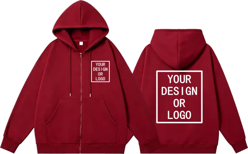 Personalisieren Sie Ihr eigenes Markenlogo/Bild mit Ihrem eigenen Design, personalisierbar, für Männer und Frauen, DIY-Reißverschluss-Kapuzenpullover, lässiger Kapuzenpullover, neuer Pullover