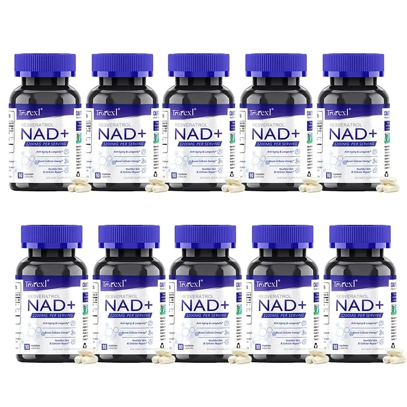NAD + Resveratrol Supplement NAD Plus Boosting - Supports Cellular Energy Anti-aging Metabolism Skin Health — image 11