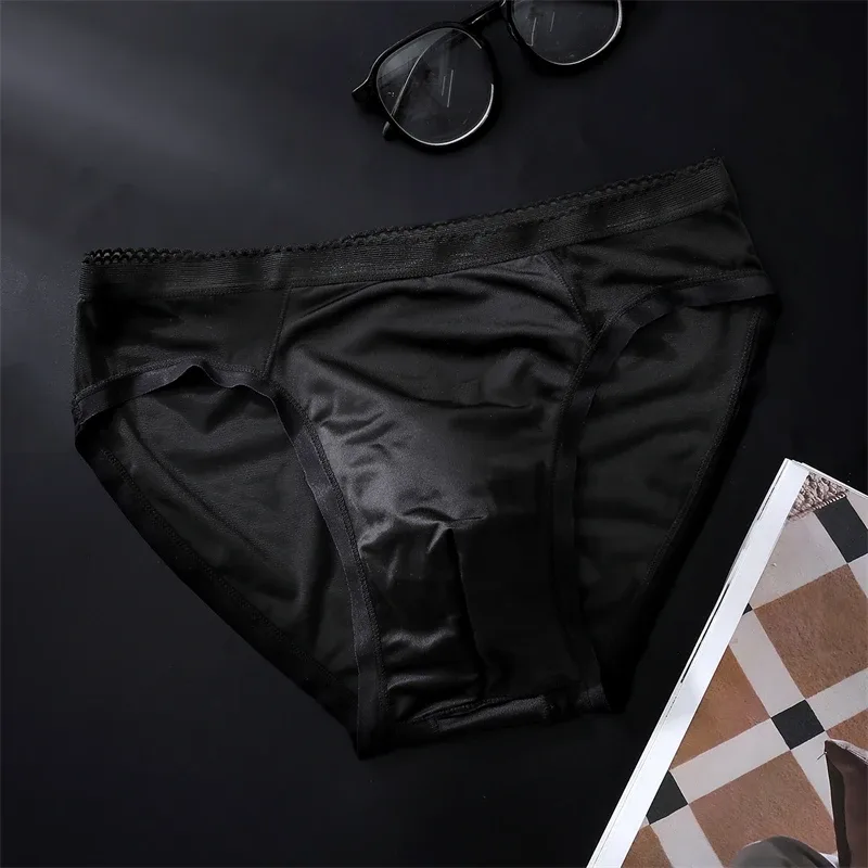 New adults 18 plus micro calzones hombres Ice silk mesh men's underwear 3D space sexy lingeries for man lace calzoncillos hombre