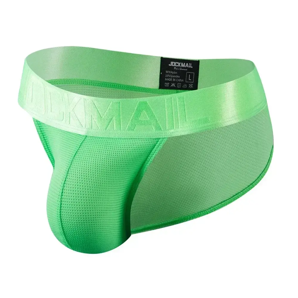 Cuecas masculinas cuecas de malha de náilon de secagem rápida cuecas de biquíni deslizamento masculino tanga cuecas jockstrap gay