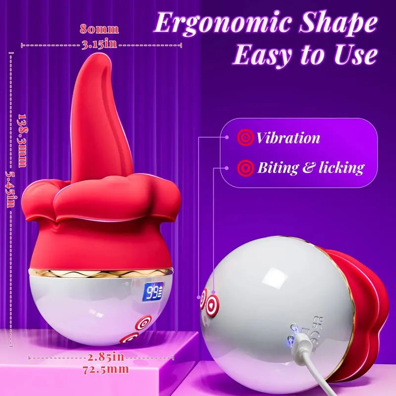 2025-ös új Swing Tongue Nyalogató Vibrátor Nyomó Műpénisz Clitorális Stimulátor Női Maszturbáció Orális Szex Eszközök Nőknek — image 6