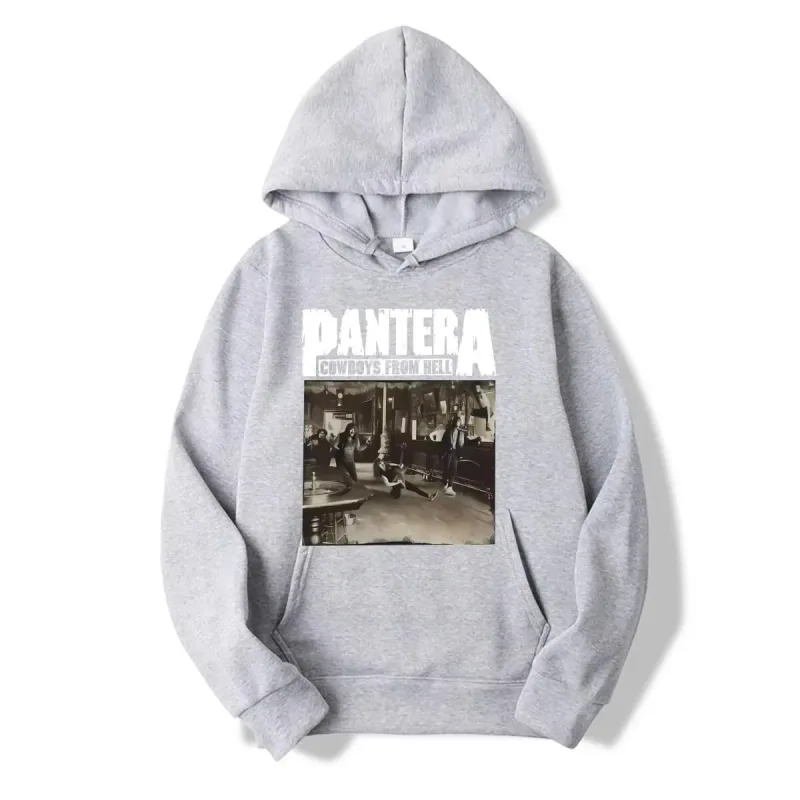 2026WinterNew Hoody PANTERA Band Pullovers COWBOYS FROM HELL Print Hoodies Men Women Vintage Fashion Hip Hop Oversized Swatsirts — image 15