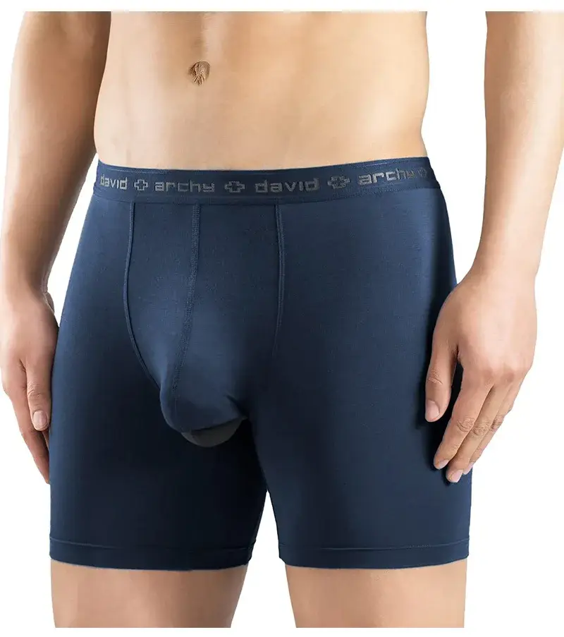 David Archy 3 Pack Mens Underwear Boxer Briefs Basic MicroModal Soft Breathable Mens Dual Pouch Boxers Quick Dry Sports Fitness