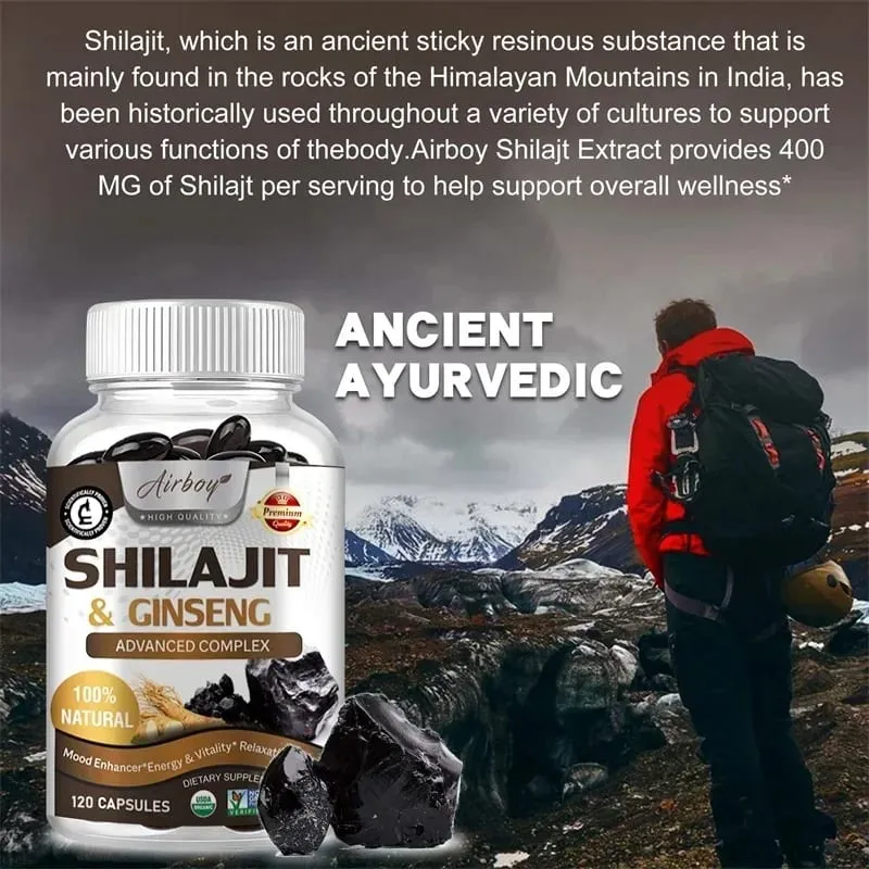 Shilajit - Ενισχυμένη απόδοση Ενεργειακής Ενίσχυσης Προωθεί την υγεία της καρδιάς και της κυκλοφορίας του αίματος — image 4