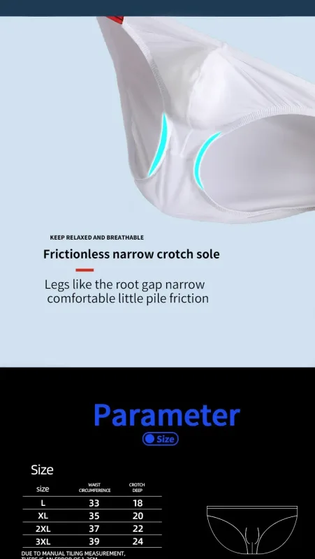 Men's Underwear Solid Color Elastic Tight Sexy Low Waist Ice Silk High Fork Thong Fitness Sports Comfortable Triangle Shorts — image 18