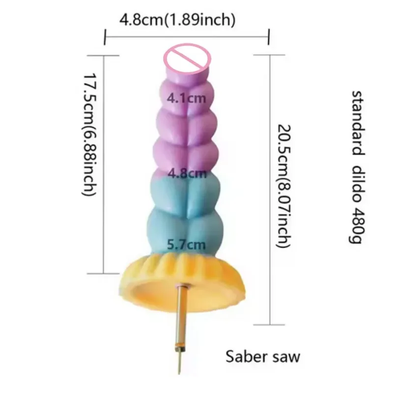 Kard szúrófűrész dugattyús fűrész nagy szilikon vibrátoros fűrész 3XLR VAC-U-LOCK adapter tartozékok Sex Machine — image 24
