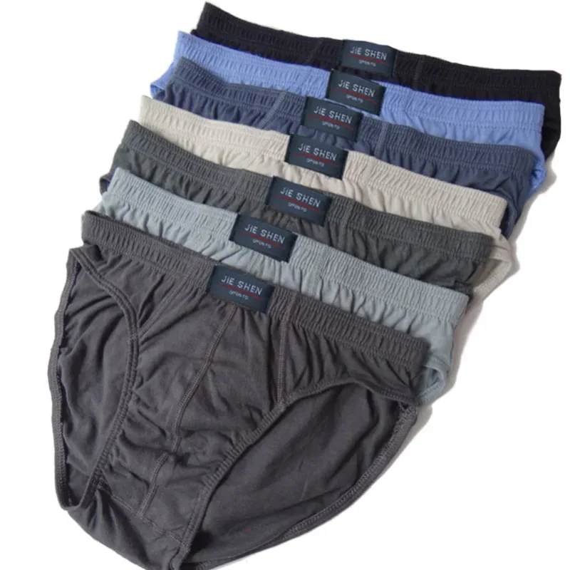100% Cotton Brief Panlalaking Kumportableng Panloob na Panloob ng Lalaki L/XL/2XL/3XL/4XL5pcs/Set Libreng Drop Shipping — image 11