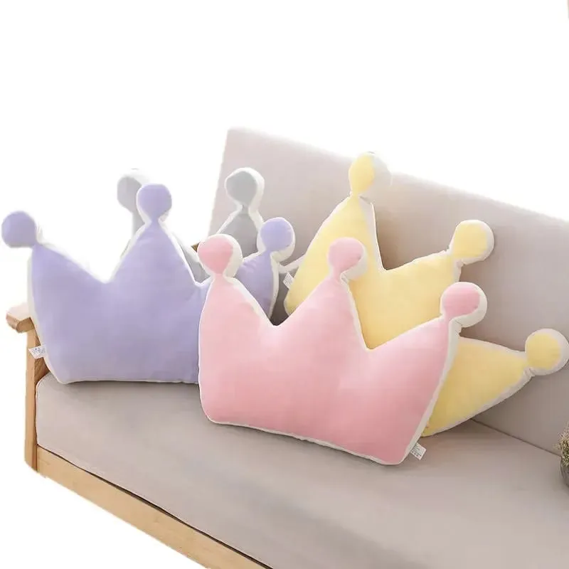 Μαλακό μαξιλάρι Princess Crown Γεμισμένο Μαξιλάρι ύπνου για κορίτσι Διακόσμηση καναπέ δωματίου Rainbow Cloud Star celebrity Studio Cushion Δώρο για εκείνη — image 3