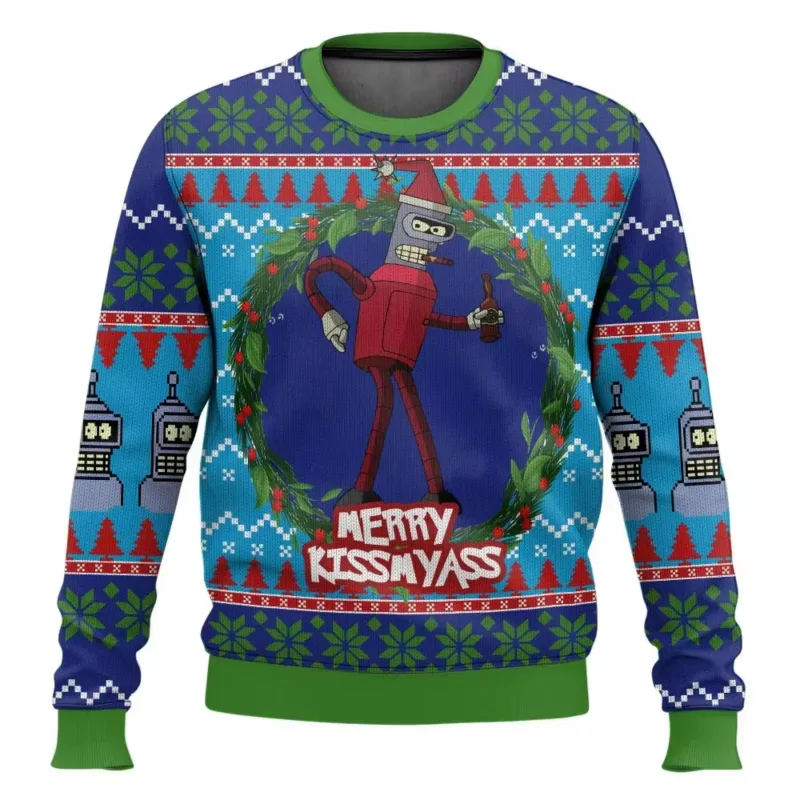 Novo 2026 feliz natal papai noel 3d impresso camisola de natal feriado feliz natal outono em torno do pescoço pullovers moletom — image 3