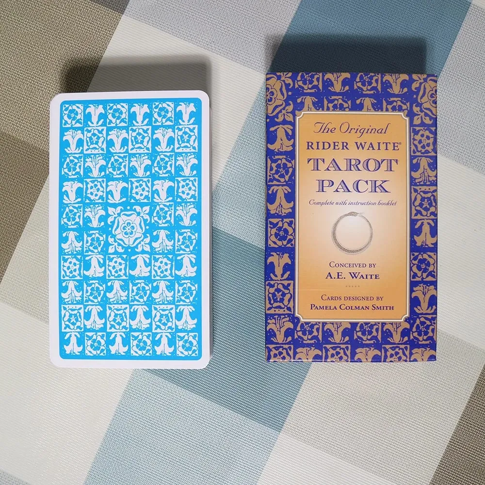10,3*6 cm-es eredeti Rider Waite Tarot pakli, 78 db kártya kezdőknek, Classic Edition