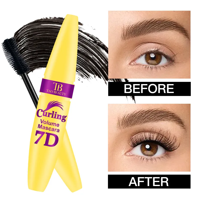 Black Waterproof Mascara for All Lengthening Makeup Products Eyelash Extension Curling Eye Lashes Mascara 7D Effect Eye Cosmetic — image 2
