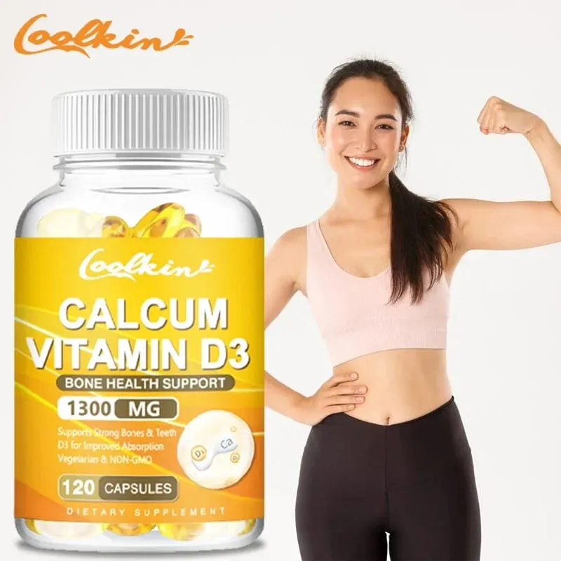 A kalcium + D3-vitamin elősegíti a csontok egészségét és az immunrendszer támogatását, javítja a karbonát felszívódását Étrend-kiegészítő — image 1