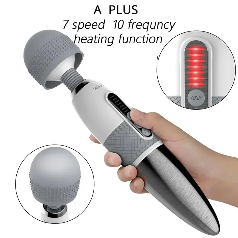 Leten AV Magic Wand Massager Huge Head Vibrator for Female Masturbation Orgasm Nipple Clitoris Stimulator Sex Toys for Woman