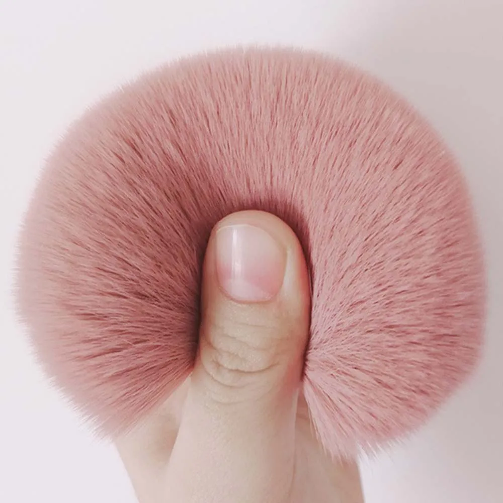 1/2 pièces moelleux poudre libre Blush pinceaux Portable MINI luxe maquillage brosse voyage cosmétique maquillage outils pour femmes filles — image 2