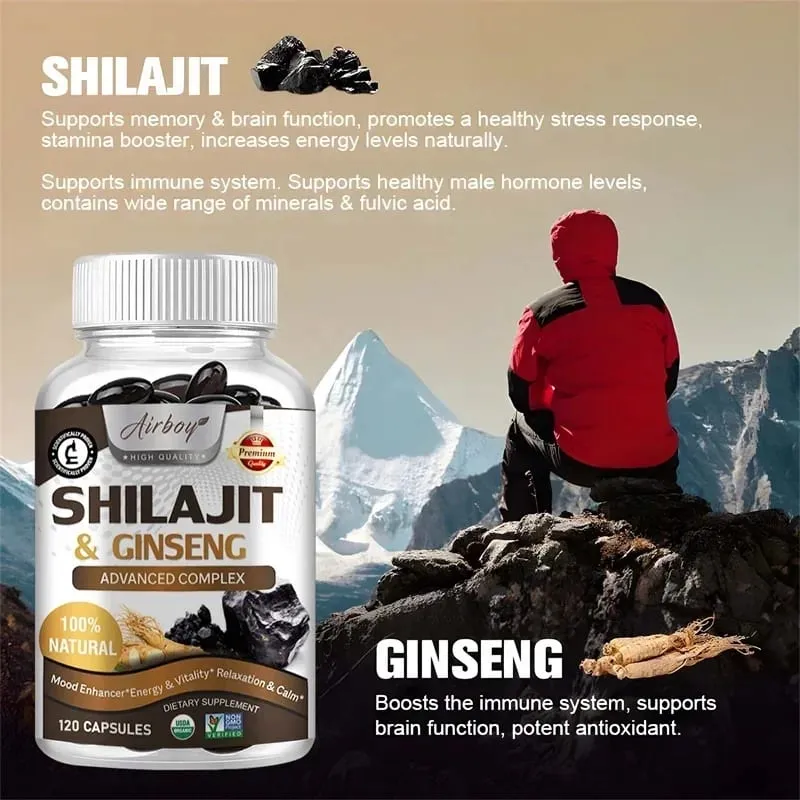 Shilajit - Ενισχυμένη απόδοση Ενεργειακής Ενίσχυσης Προωθεί την υγεία της καρδιάς και της κυκλοφορίας του αίματος — image 3