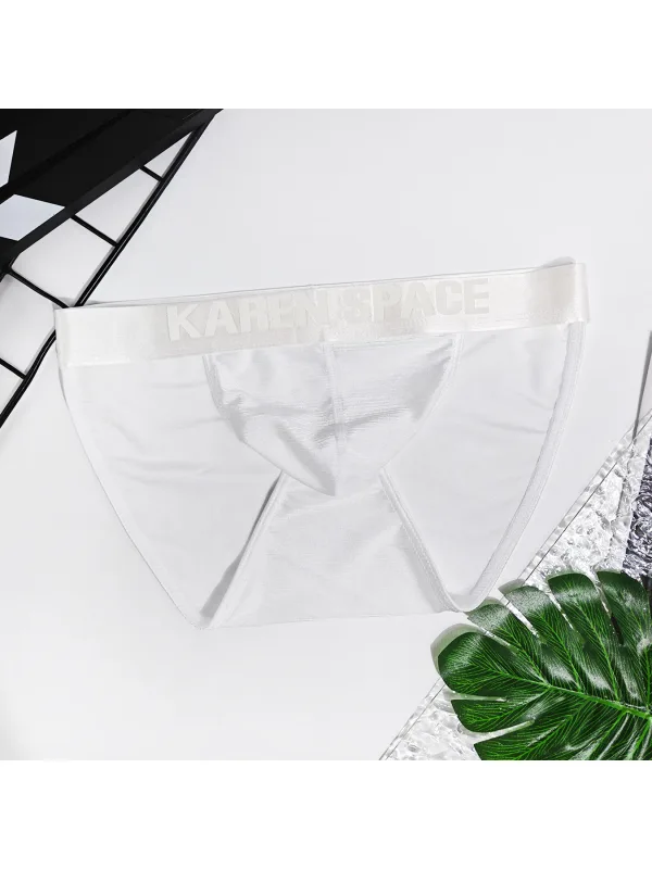 Men's Solid-Color Low-Waist Triangle Underwear Breathable Sexy Bottom Pants Trendy 1-Piece Set Mature Style Promotional Price — image 24