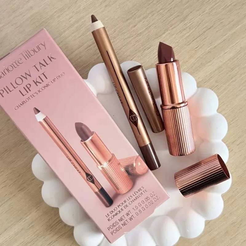 Charlotte Tilbury Lip Liner Set με αιθέριο έλαιο Silky Blush Foundation που είναι απαλό, ελαφρύ φυσικό και θολό μακιγιάζ — image 16