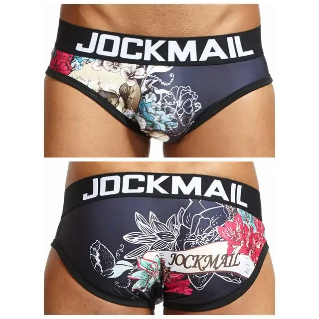 Mapaglarong masaya Sexy Men Underwear Print Underpants Ice silk Briefs Cueca Gay Male Panties Slip 21 Pattern design Shorts — image 55