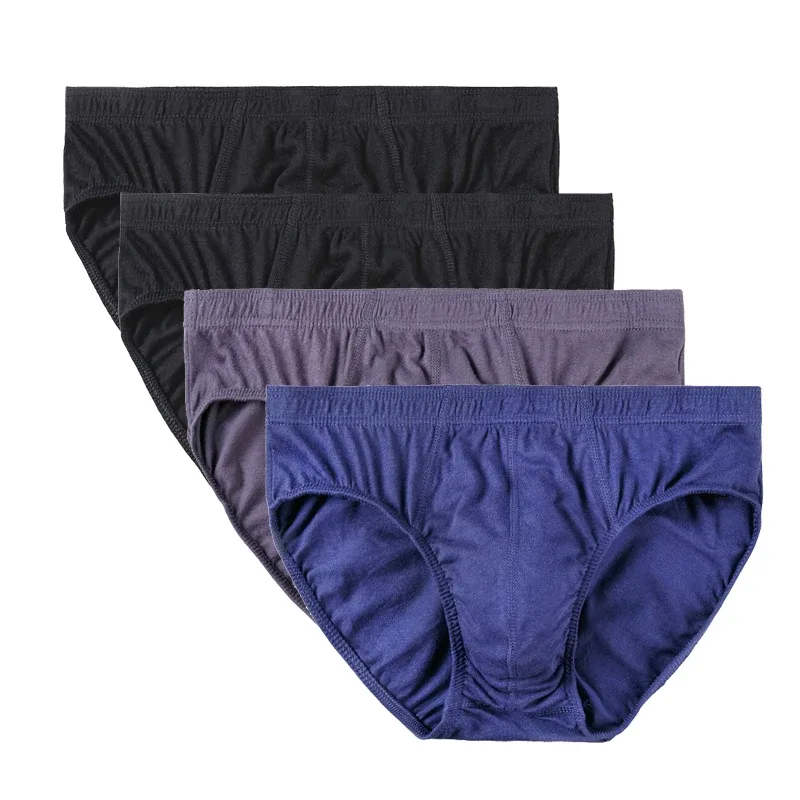 4 Pcs/Lot Cheapest 100% Cotton Mens Briefs Plus Size Men Underwear Panties XL-5XL Men's Breathable Sexy Lingerie Underpants — image 16