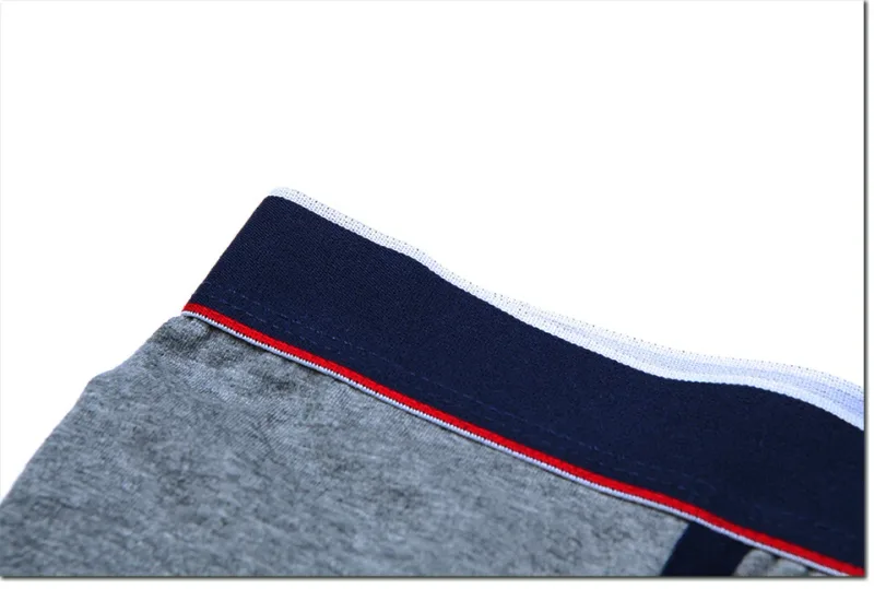 6 Pieces Solid Color Men's Panties BONITOS Letter Waistband Boxer Briefs Cotton Underwear Mens Boxers Classic Men Underpants — image 6