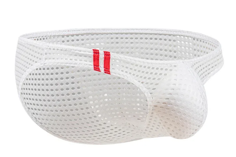 Cuecas masculinas verão respirável buracos roupa interior u convexo fino cintura baixa cuecas masculinas deslizamento calzoncillos — image 15